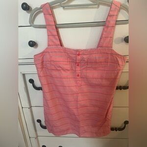 The North Face Pink Striped Sleeveless Top